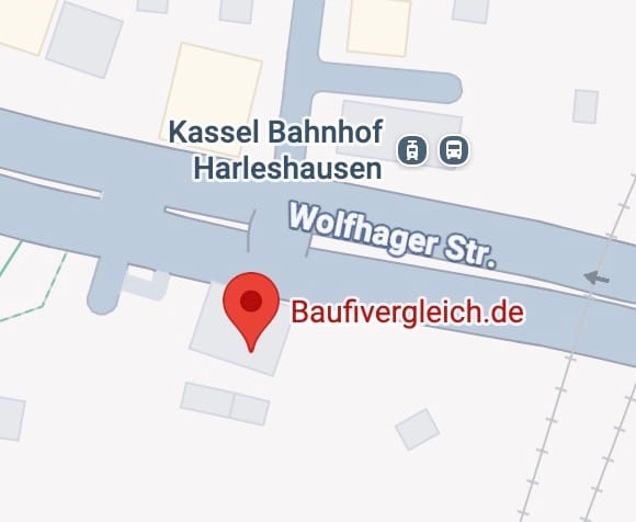 Standortkarte: Wolfhager Straße 323, 34128 Kassel, Baufivergleich Hauptsitz